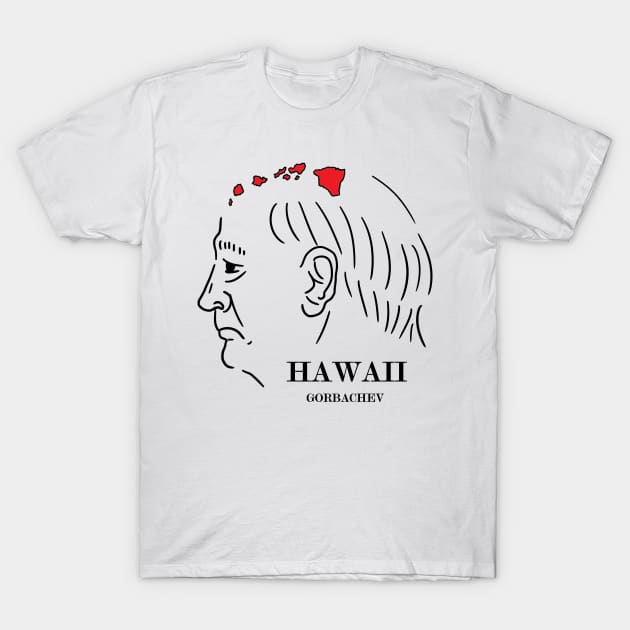 A funny map of Hawaii 4 T-Shirt by percivalrussell